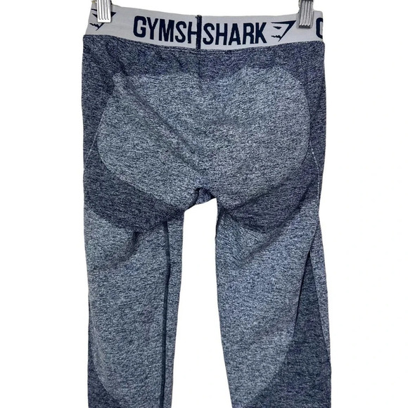 Gymshark Flex Leggings Navy Blue Marl‎ Gray Size Small - Picture 7 of 11